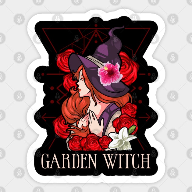 Garden Witch Halloween Sticker by creative